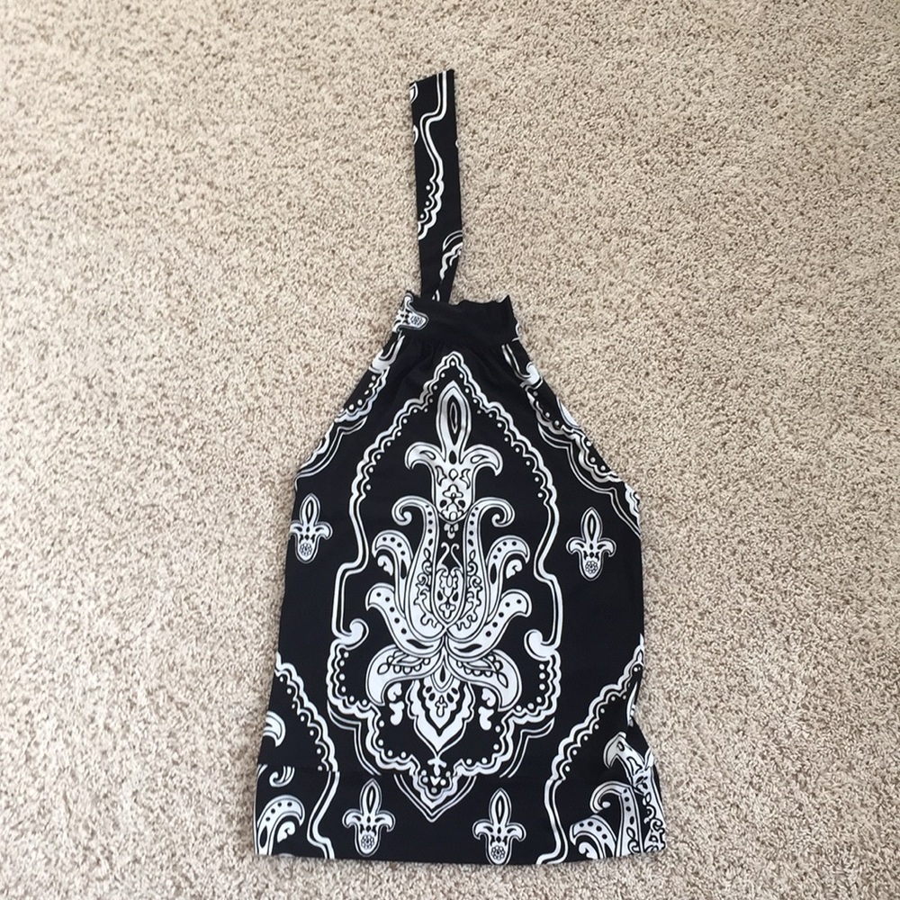 Black and White Halter